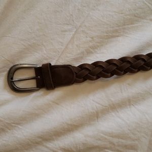 Women's Braided Belt W. Metal Buckle